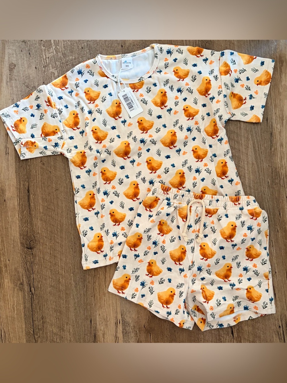 NWT Little One Shop Chick 🐥 Short Set Size 8/9